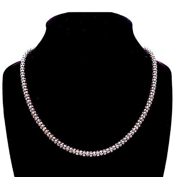 SILPADA Sterling Silver Popcorn Necklace 18” N1106 - Picture 1 of 9